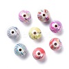 AB Color Wave Printed Acrylic Beads MACR-Q151A-M-5