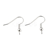 Brass Earring Hooks KK-H258-06B-S-2
