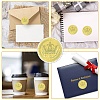 34 Sheets Self Adhesive Gold Foil Embossed Stickers DIY-WH0509-016-4