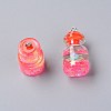 Wish Glass Bottle Pendants RESI-TAC0007-05G-1