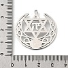 Synthetic Turquoise Star of David and Chai Symbol Pendants STAS-S178-08P-3