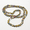 Electroplate Glass Beads EGLA-D028-03-2