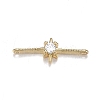 Brass Micro Clear Cubic Zirconia Links ZIRC-F120-096G-1