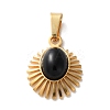 Natural Black Onyx(Dyed & Heated) Pendants STAS-C120-15G-06-1