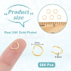 500Pcs 304 Stainless Steel Open Jump Rings STAS-UN0063-03-3