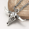 Tibetan Style Alloy Pendants TIBEP-Q078-10AS-NR-6