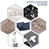 Velvet Jewelry Flap Pouches ABAG-WH0038-43E-6