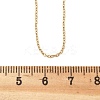 Ion Plating(IP) 304 Stainless Steel Cable Chain Necklaces NJEW-P248-01G-4