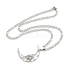 Non-Tarnish 304 Stainless Steel Pendant Necklaces NJEW-L118-03P-2