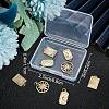 9Pcs 3 Style Rack Plating Brass Pendants KK-BBC0004-73-6