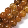 Natural Dragon Veins Agate(Dyed & Heated) Beads Strands G-K390-A03-01-2