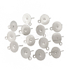 Non-Tarnish 304 Stainless Steel Stud Earring Settings STAS-T031-19-10mm-1