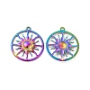 Ion Plating(IP) 304 Stainless Steel Pendants STAS-B032-29MC-1