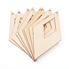 Natural Wood Big Pendants DIY-WH0166-32C-1