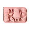Christmas Cake DIY Food Grade Silicone Statue Mold DIY-K075-12-2