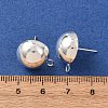 Brass Stud Earring Findings KK-G604-01S-07-3