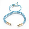 Nylon Cord Braided Bead Bracelets Making BJEW-F360-F17-1