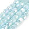 Electroplate Glass Beads Strands EGLA-D030-P4mm-B07-1