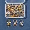 24Pcs 3 Colors Alloy Swivel Lobster Claw Clasps FIND-FS0003-73-8