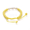 Adjustable Nylon Thread Braided Bead Bracelets BJEW-JB05124-01-3