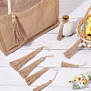 20Pcs Natural Jute Style Tassel AJEW-GF0005-13-5
