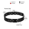 SHEGRACE Stainless Steel Panther Chain Watch Band Bracelets JB660A-2