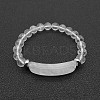 Natural Quartz Crystal Bead Stretch Bracelets for Women Men MZ7269-08-1