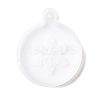 Christmas Theme DIY Flat Round with Snowflake Pendant Silicone Molds LS-DIY-F114-34-3