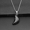 Moon Synthetic Turquoise Pendant Necklaces AK5365-7-1