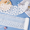 4 Yards 2 Styles Milk Fiber Lace Trim Ribbon OCOR-CY0001-08A-3