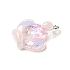 Transparent Resin Pendants RESI-H036-01F-2
