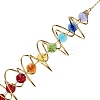 Spiral Alloy Hanging Ornaments HJEW-Q012-01B-2