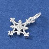 925 Sterling Silver Pave Clear Cubic Zirconia Star Charms STER-K181-01B-S-2