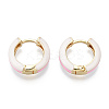 Brass Huggie Hoop Earrings EJEW-S209-07E-3
