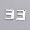 201 Stainless Steel Charms STAS-L232-007E-2