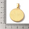 Retro PVD Vacuum Plating 304 Stainless Steel Enamel Pendants STAS-L081-042AG-3