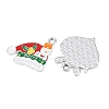 Christmas Alloy Enamel Pendants ENAM-G234-01B-3