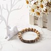 Natural Mixed Stone Round Beads Stretch Bracelets BJEW-JB06637-4