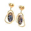 304 Stainless Steel Nuggets Dangle Stud Earrings LS-EJEW-F392-05G-2