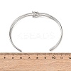 304 Stainless Steel Double Layers Cuff Bangles for Women BJEW-Z165-01P-5