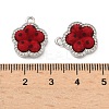Brass Micro Pave Cubic Zirconia Pendants KK-C158-03C-P-3