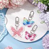 Butterfly Acrylic Pendant Decorations HJEW-JM02372-2