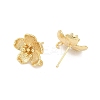 Brass Stud Earring Findings KK-Z099-05G-03-2