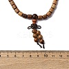Wood Round Beads Wrap Bracelets BJEW-U041-02A-5