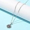 Zinc Alloy Crystal Rhinestone Sport Ball Pendant Cable Chain Necklaces LS-NJEW-U024-01P-04-2