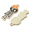 5Pcs Alloy Enamel Pendants ENAM-YW0002-49A-2