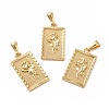 Rack Plating Brass Pendants KK-E281-14G-2