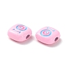 Spray Painted Alloy Enamel Beads PALLOY-M215-15N-3