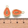 Alloy Enamel Pendants ENAM-N056-404H-3