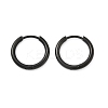 202 Stainless Steel Huggie Hoop Earrings EJEW-F111A-15mm-EB-4